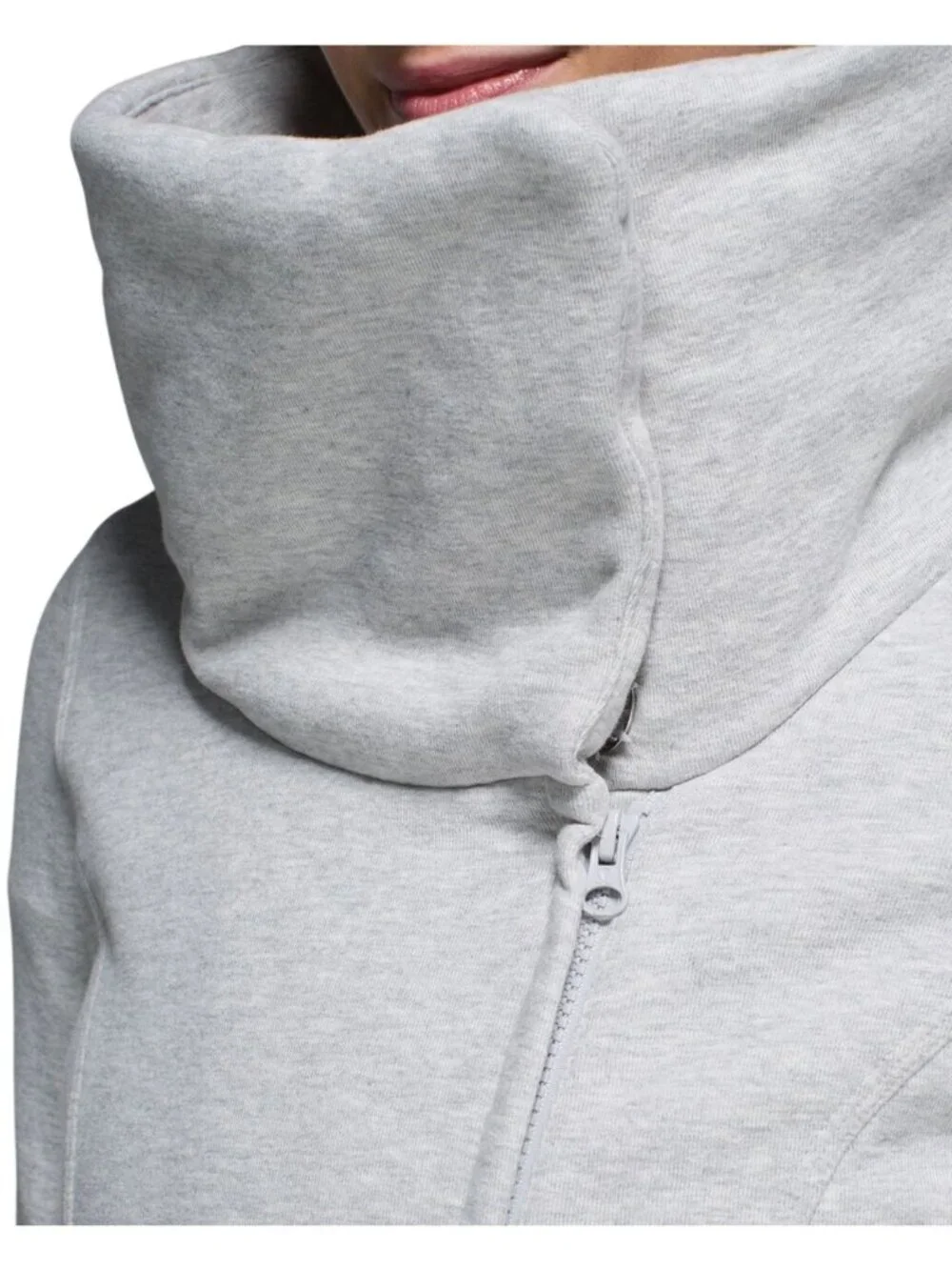 Lululemon Karmacollected Jacket Heathered Light Gray Size 10 Athleisure Workout